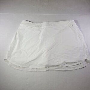 Outdoor Voices Women White Athleisure The Exercise Skort Tennis Skirt Size XL